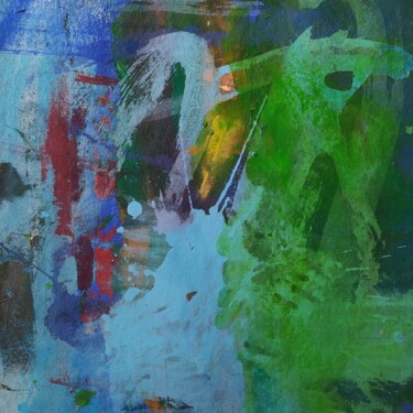 Invasion Bleutée - Peinture abstraite